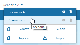 Active Scenario window Active Scenario window